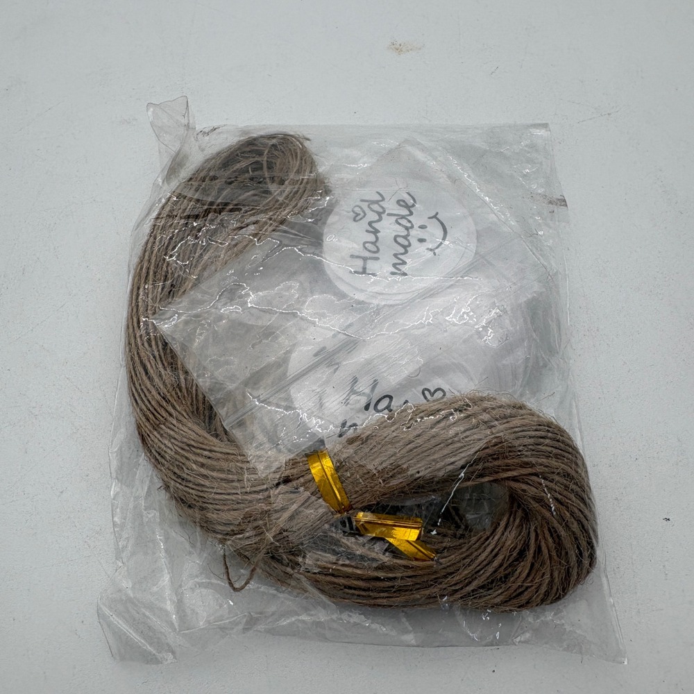 Aixuan Natural Jute Twine and Handmade Heart Smiley Face Sticker Craft Set NEW